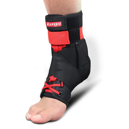 Kuangmi 1pc Bracket Ankle Brace Sport Foot Stabilizer Adjustable Ankle SockStraps Protector Football Guard Sprain Ankle Pads