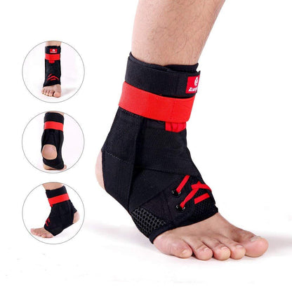 Kuangmi 1pc Bracket Ankle Brace Sport Foot Stabilizer Adjustable Ankle SockStraps Protector Football Guard Sprain Ankle Pads